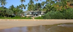 View of Talalla House from the beach   