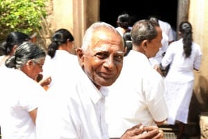 Smiling local monk Anuradhapura