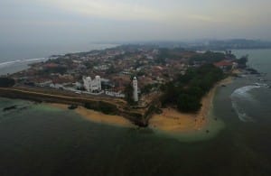 Galle city from above  