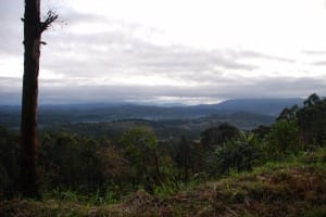 View from high in World's End & Horton Plains National Park  
