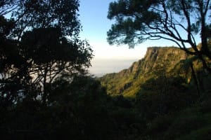Mountains in World's End & Horton Plains National Park  