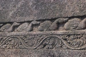 Engraved stone at Polonnaruwa  