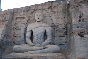Seated Bhudda at Polonnaruwa 