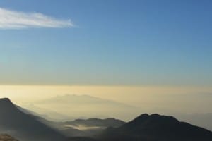 Cloud cover at Adams Peak      